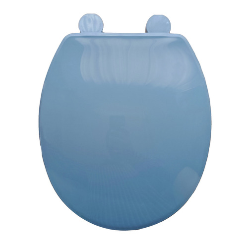 Asiento para inodoro Plásticos Beta Redondo Rex Elite de plástico con forma redondo azul holanda