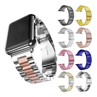 Pulseira Aço Inox Para Apple Watch 1 2 3 4 