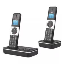 Juego de 2 Teléfonos Inalámbricos Panasonic Modelo KXTG1712 en Color Negro