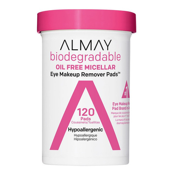 Pads Desmaquillantes Biodegradable Micelerares  120 Piezas