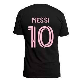 Remeras Dtg Premium Messi 10 Inter Miami - Frente Y Espalda