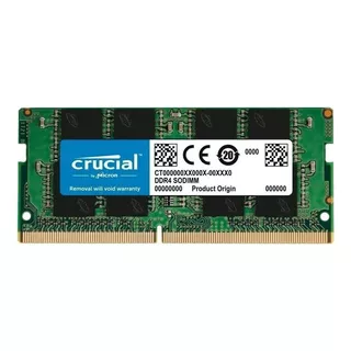 Memória Ram Gamer Color Verde  8gb 1 Crucial Ct8g4sfs8266