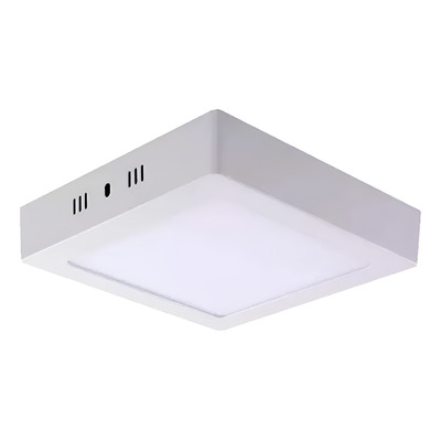 Plafon Cuadrado 12w Calido Blanco