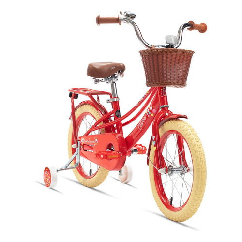 Bicicleta Vintage Retro Para Niña R16 Cotton Candy Turbo Color Rojo Tamaño del cuadro S