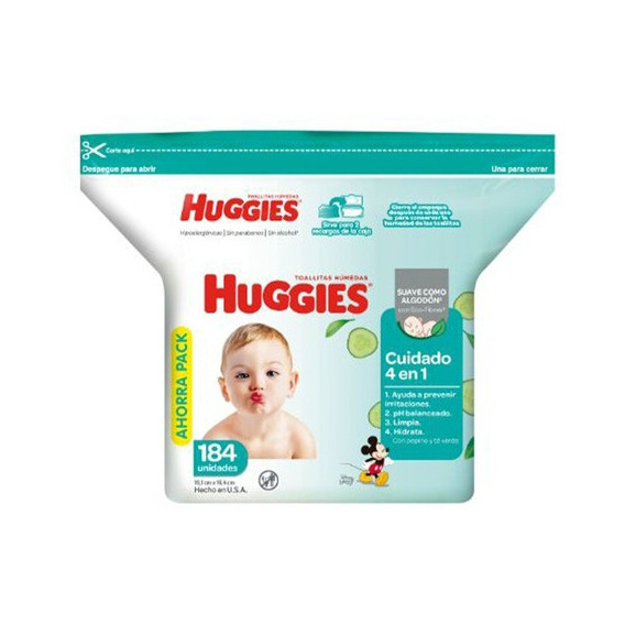 Toallitas Húmedas Huggies 4 En 1 X184