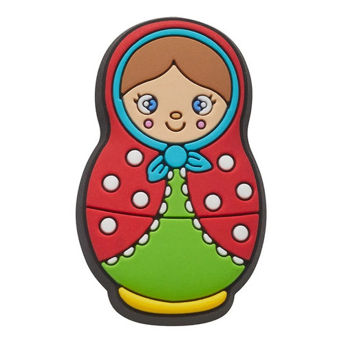 Jibbitz Crocs Matryoshka Dell Rojo Verde