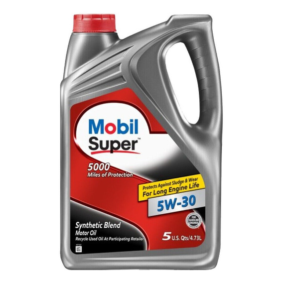 Aceite Sintetico Mobil Super 5000 5w30 4.73l 