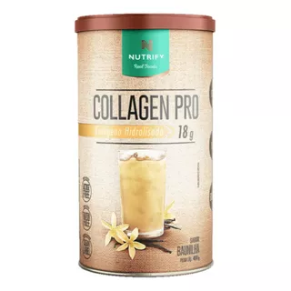 Collagen Pro Hidrolisado Body Balance 450g Nutrify Sabor Baunilha