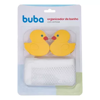 Organizador Banho C/ Ventosa Rede P/ Brinquedos Buba Patinho