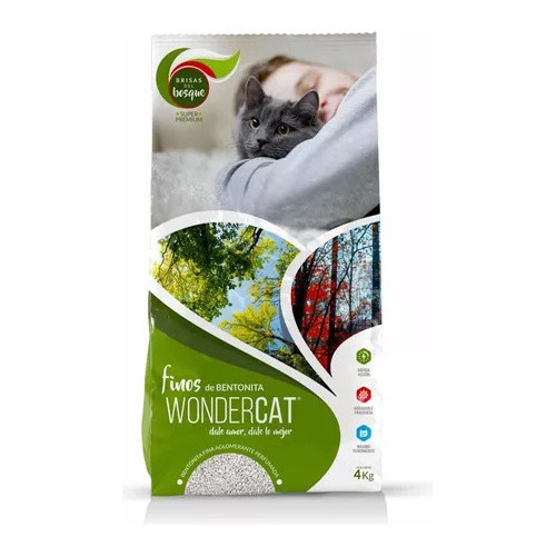 Piedras Sanitarias Gato. Finos De Bentonita. Wondercat X12kg