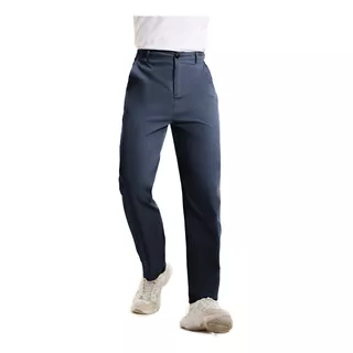 Pantalón Cargo Elástico De Corte Recto Para Hombre