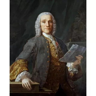 Giuseppe Domenico Scarlatti Composer 80cm X 64cm Em Tela