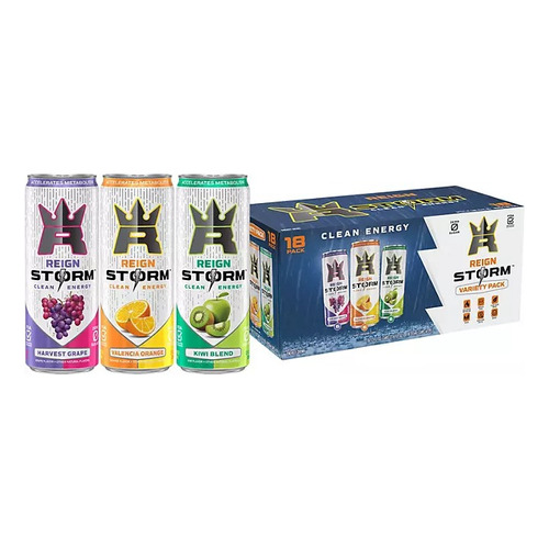 Bebida Energética Reign Storm Variety Pack 18 Latas De 355ml