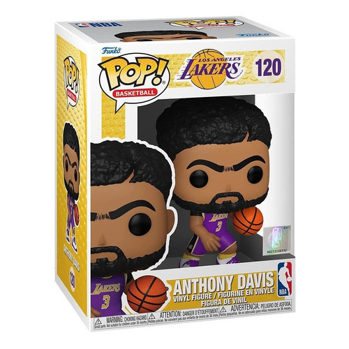 Funko Pop! Nba Lakers - Anthony Davis #120 Jersey Morado