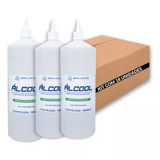 Kit 18 Álcool Isopropílico 99,8% Pci Eletrônicos 1l