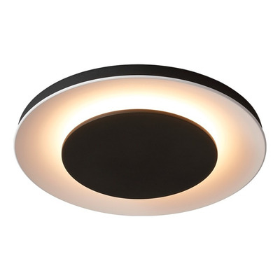 Plafon Led Flam L Negro 48w Aluminio Diseño Moderno