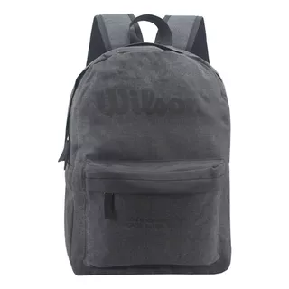 Mochila Wilson Urbana Deportes Porta Notebook Gym Reforzada Color Negro