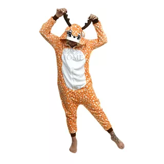 Pijama Entero Bambi Kigurumi Disfraz Peluche Plush 