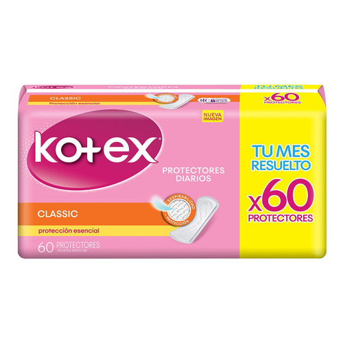 Kotex Protectores X60 Clasico 