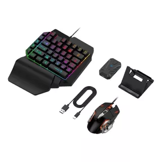 Combo Gamer Retroiluminado Bluetooth Portátil Android/ios Ce