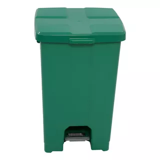 Lixeira Quadrada Com Pedal P60 60 Litros Jsn Cor Verde