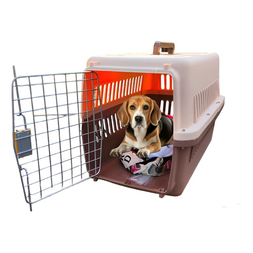 Caja Transportadora Canil Gato Jaula Perro Mascotas Cosas De Gatos Canil Marron Transportador