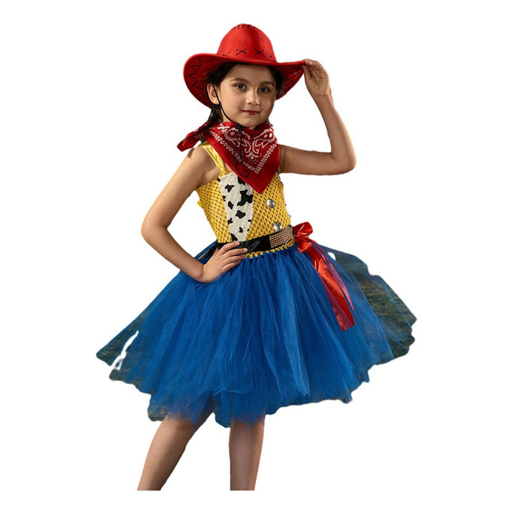 Traje De Niña Toy Story Jessie De 3 Piezas (sombrero, Bufand