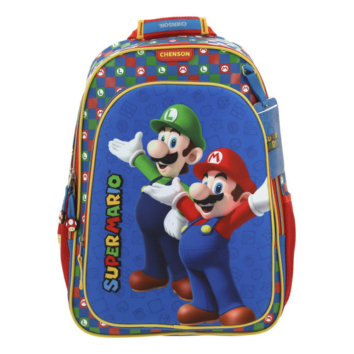 Mochila Escolar Chenson Luigi Mario Bros Escolar Mb65967-9