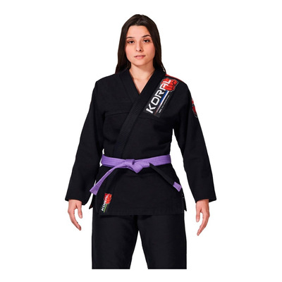 Kimono Jiu-jitsu Feminino Koral Novo Mkm Harmonik Preto