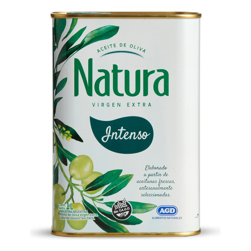 Aceite de oliva virgen extra intenso Natura en latasin TACC 1 l 