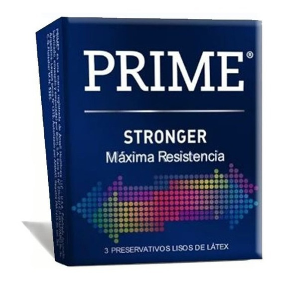 Preservativo Prime X 3 Stronger Super Resistentes Ideal Anal