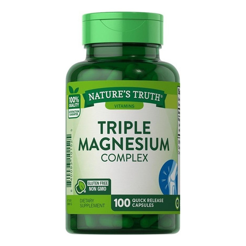 Triple Magnesium Complex 400 Mg - 100 Cápsulas Sabor Sin sabor