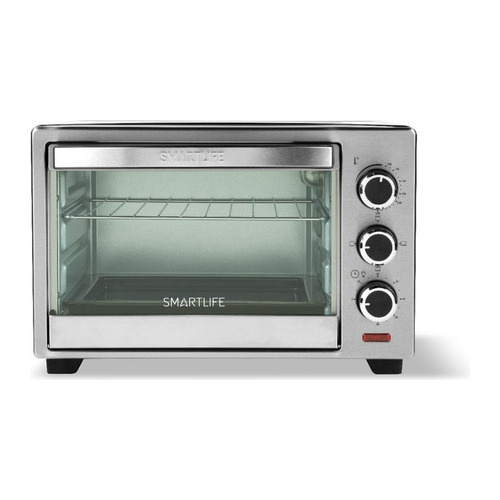 Horno Electrico Smartlife 38 Litros 1600w Inox Color Gris