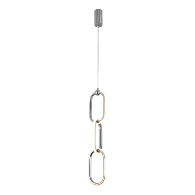 Colgante Led Marmaid Cromo 60cm Deco 18w Arqe Cie
