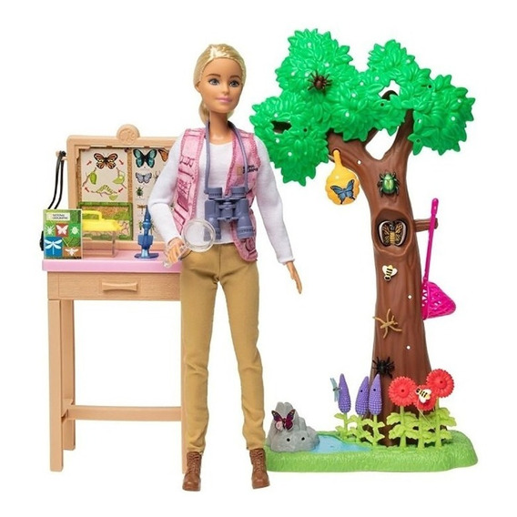 Barbie Nat Geo Entomologa Biologa D Insectos Original Mattel