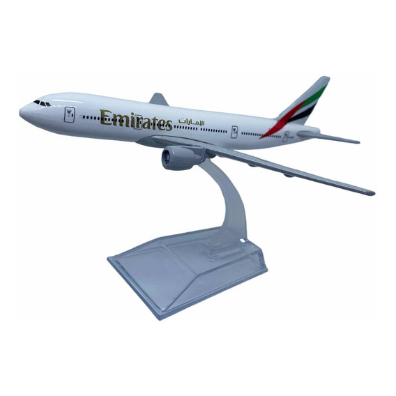 Avión Emirates B777 Escala 1:400 Metálico Con Base Juguete 