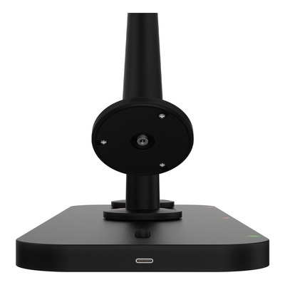Kit X3 Velador De Mesa Candle + Base De Carga Negro Mc