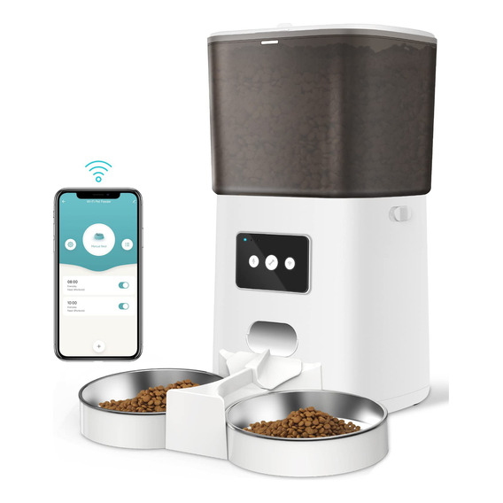 6l Wifi App Alimentador Automático Para Perros Y Gatos