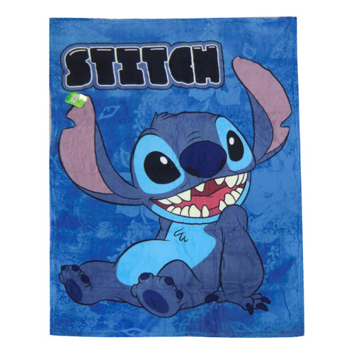 Frazada Infantil Flannel Stitch 120 X 160 Cm Color Azul