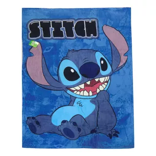 Frazada Infantil Flannel Stitch 120 X 160 Cm Color Azul