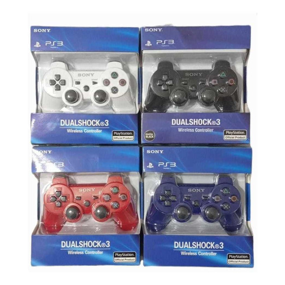 Combo X 3 Joysticks Originales Colores Play 3 Más Cable