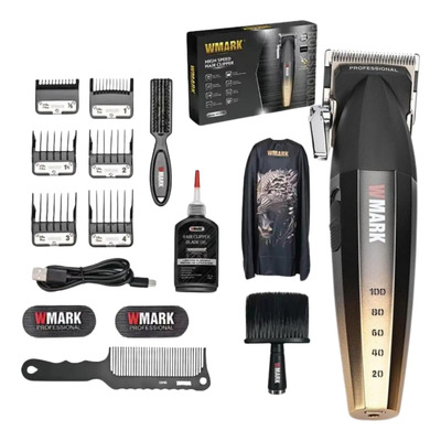 Maquina De Cortar Cabelo Wmark Ng 2038 Com Acessórios Cor Dourado 110v/220v