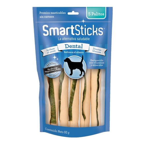 Smartbones Premios Perros Dental Pollo Veget Sin Carnaza 5pz