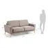 Sofa Silllon 3 Cuerpos Marca Kave Home Modelo Narnia Beige Liso (Usado)