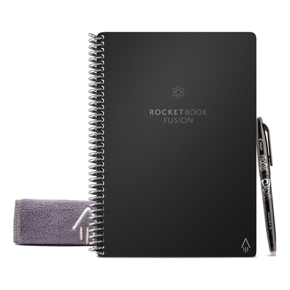  Rocketbook Fusion Executive 42 hojas  lisas 1 materias unidad x 1 15.25cm x 22.35cm fusion executive color negro