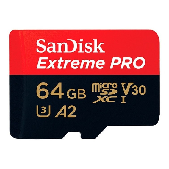 Microsd Sandisk 64gb Extreme Pro Clase 10 