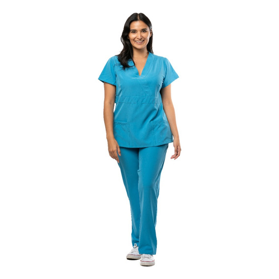 U Bárbara Pijama Quirúrgica Cruzada Stretch Scrub Uniforme