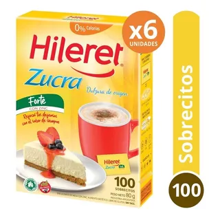 Endulzante Hileret Zucra. Pack 6 X 100 Sobrecitos
