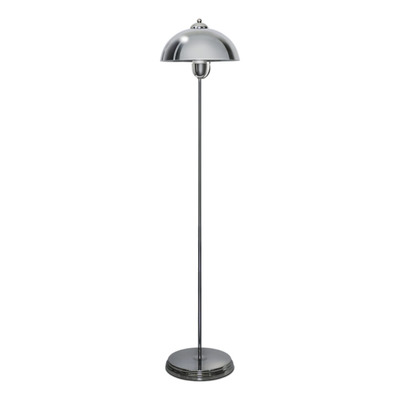 Lámpara De Pié Moderna Cromada Apto Led E27 Linea Geo Cival