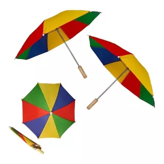 6 Unidades Mini Guarda Chuva Frevo Sombrinha Carnaval  Ataca